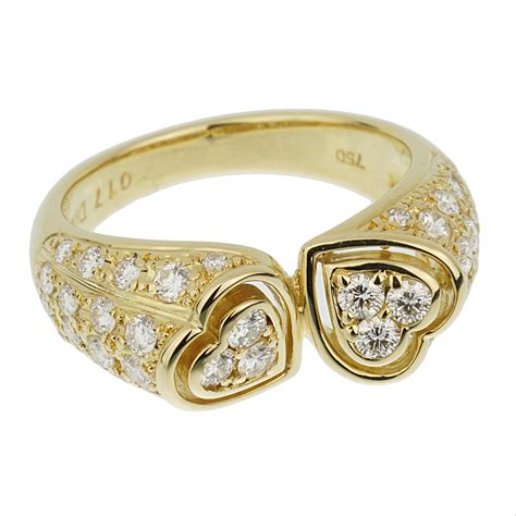 dior gold diamond ring|christian dior ring gold.